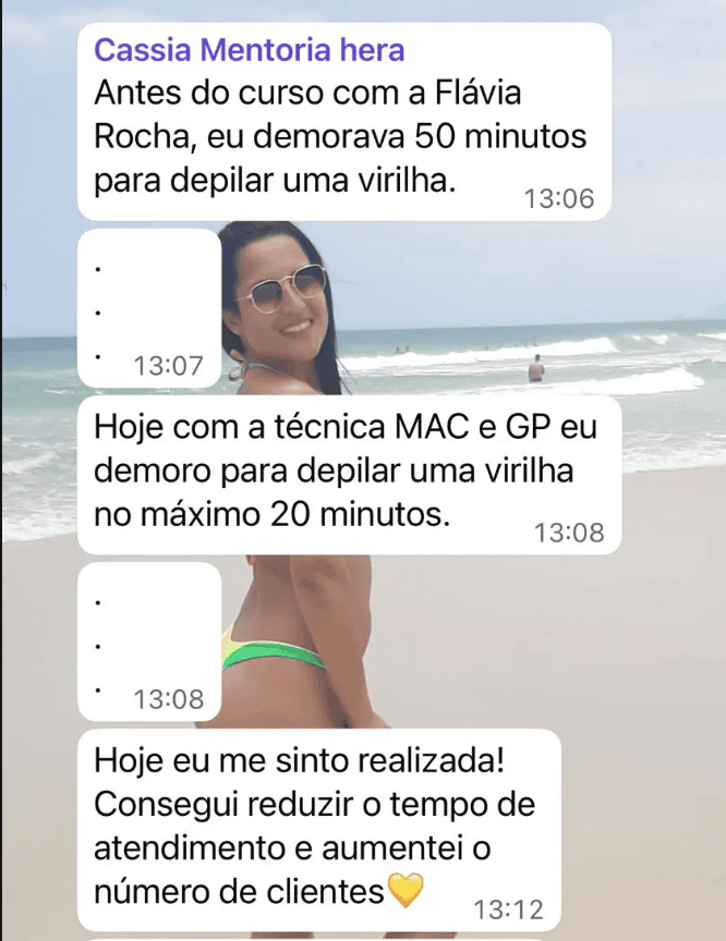 Depoimento de aluna