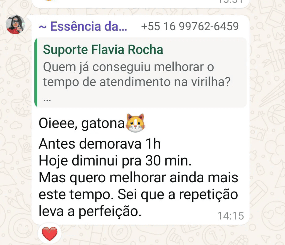 Depoimento de aluna
