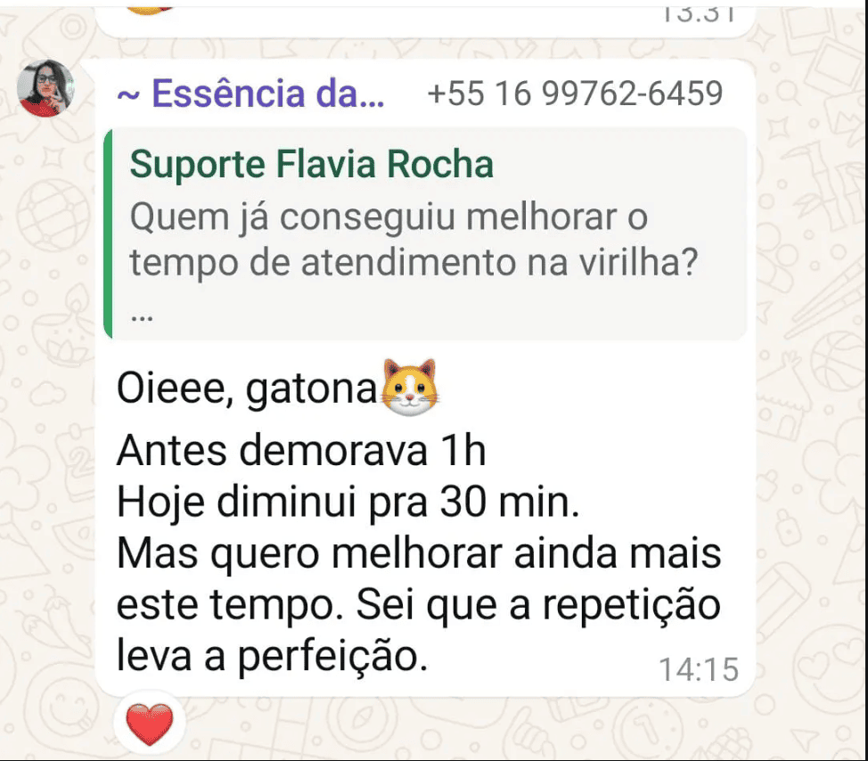 Depoimento de aluna